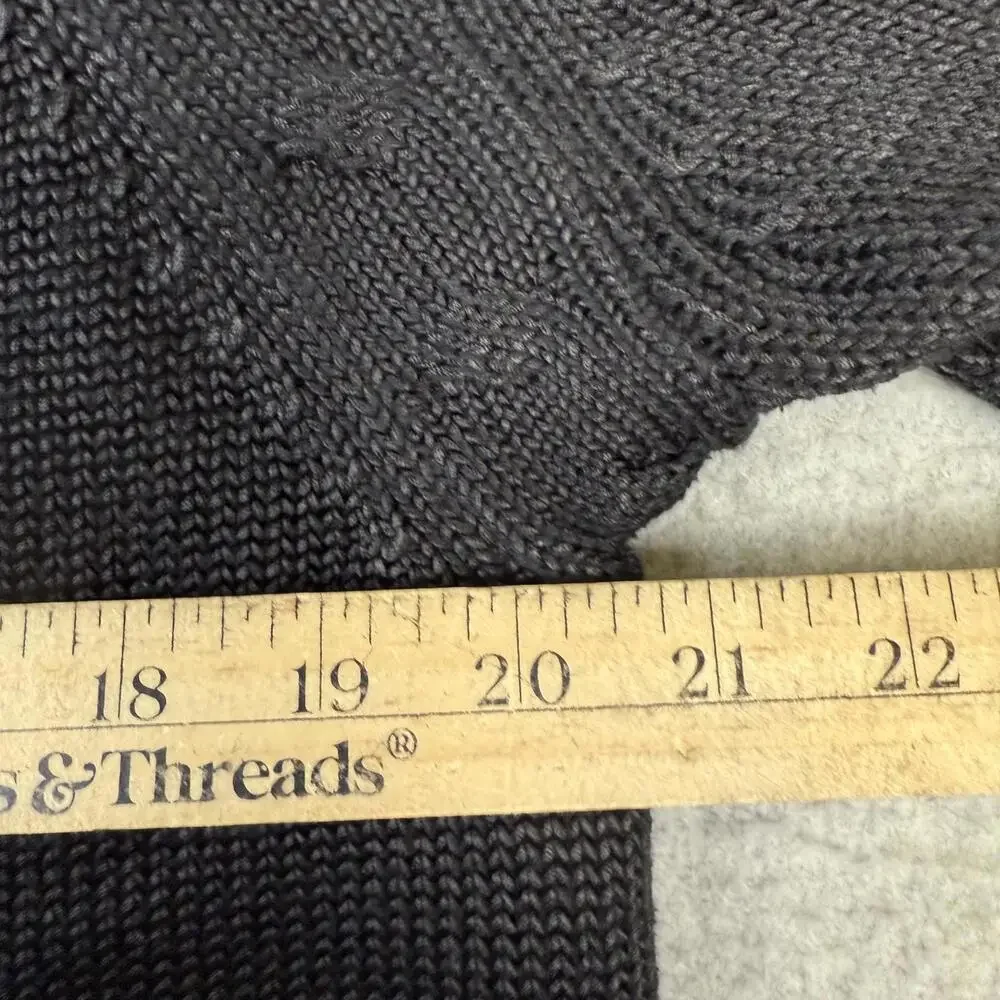 Chicos Size 3 XL Black Knit Turtleneck Pullover Sweater Heavyweight Comfort
